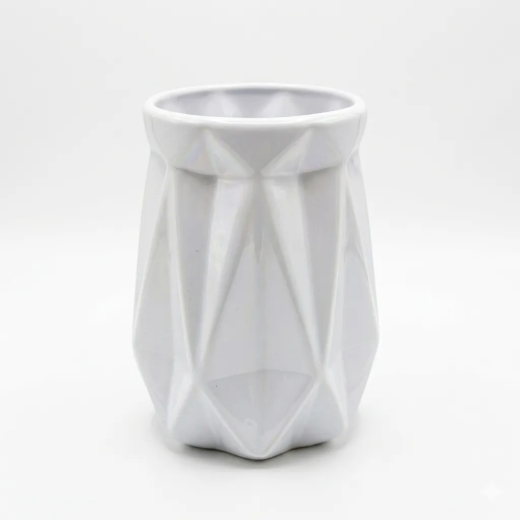 Florero Diamente (Blanco)